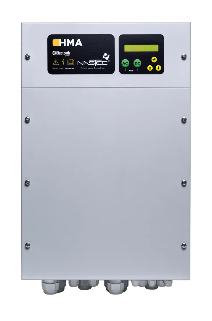 HMA – Control unit for automatic switching between power sources. Allows compatible MultiPower systems to switch between solar energy, grid power or generator for more flexible and reliable pump operation.